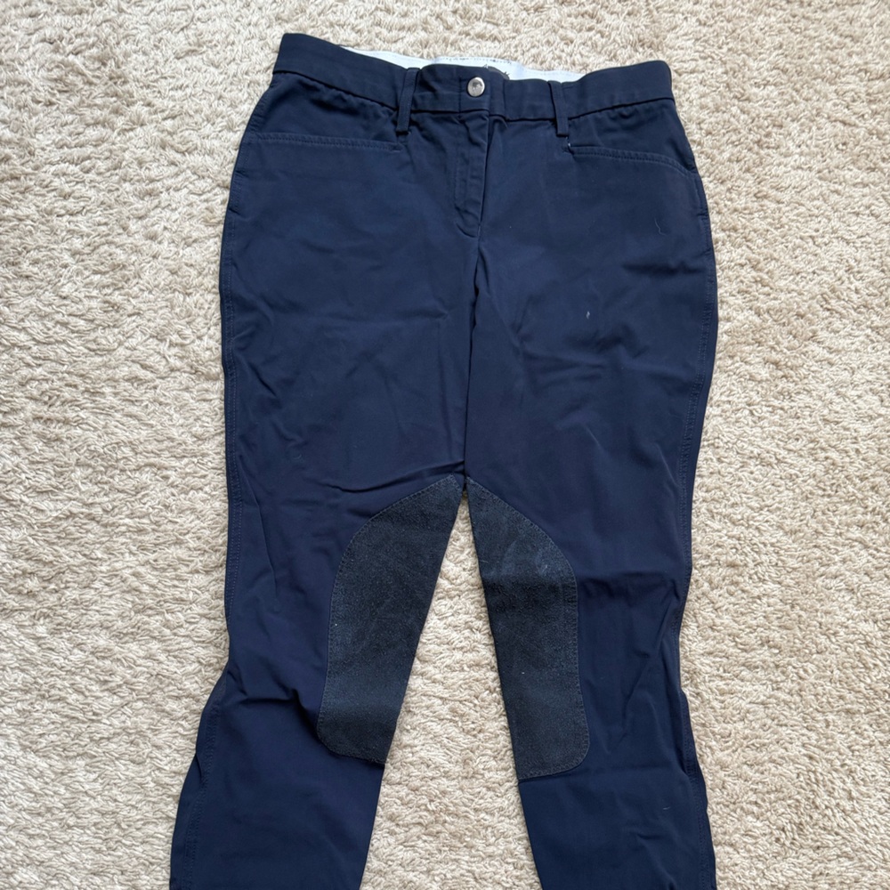 Navy Riding Pants with Black Accents